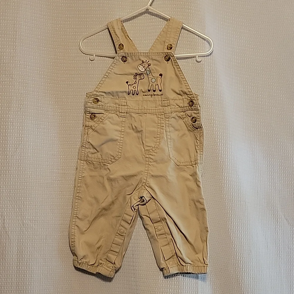 Carter's Mommy Loves Me Giraffe Overalls